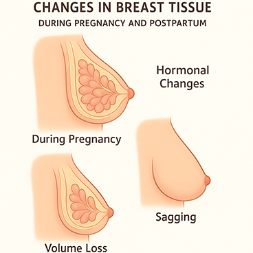 Post-Pregnancy Breasts: What Really Happens and How to Feel Good About It Again 2 Changes-breast-in-tissue-during-pregnancy