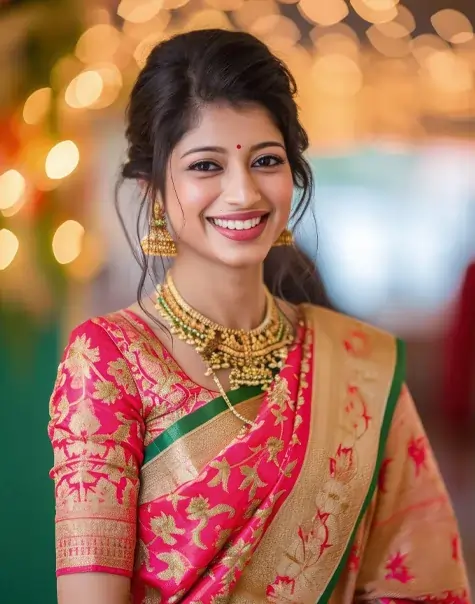 Beautiful Indian bride after liposuction in Bangalore, highlighting wedding-prep body contouring results.