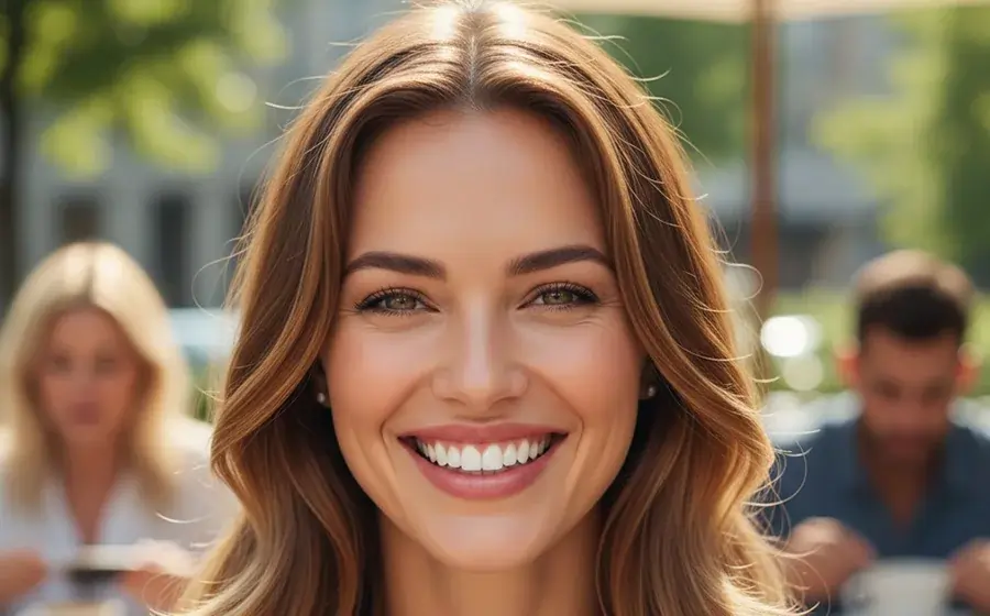 Natural smile after smile correction botox treatment