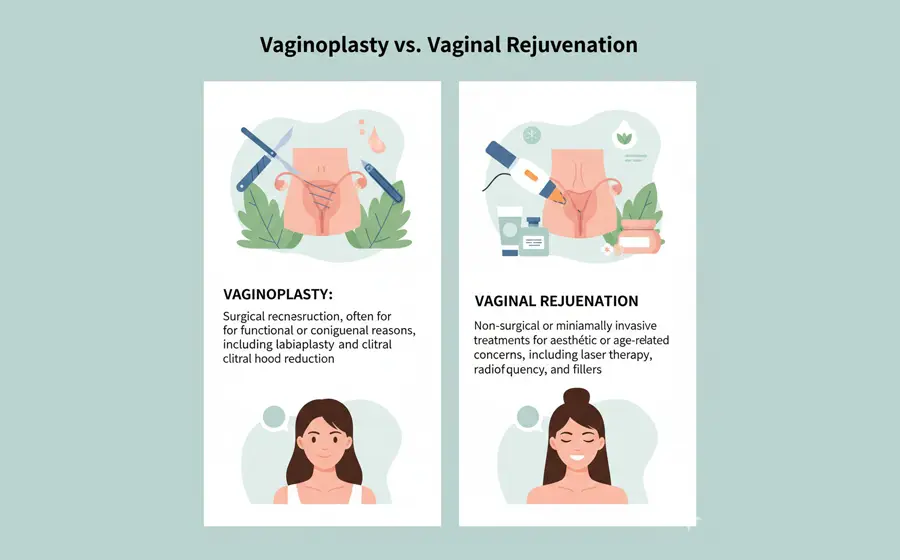 Difference between vaginoplasty and vaginal rejuvenation treatments