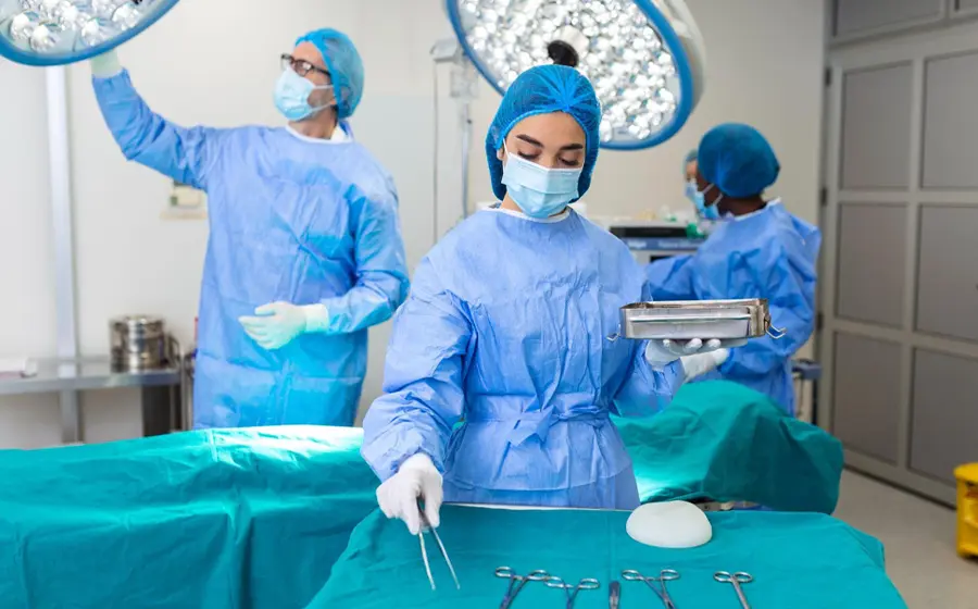 Operation theatre setup following OT standards for safe liposuction surgery