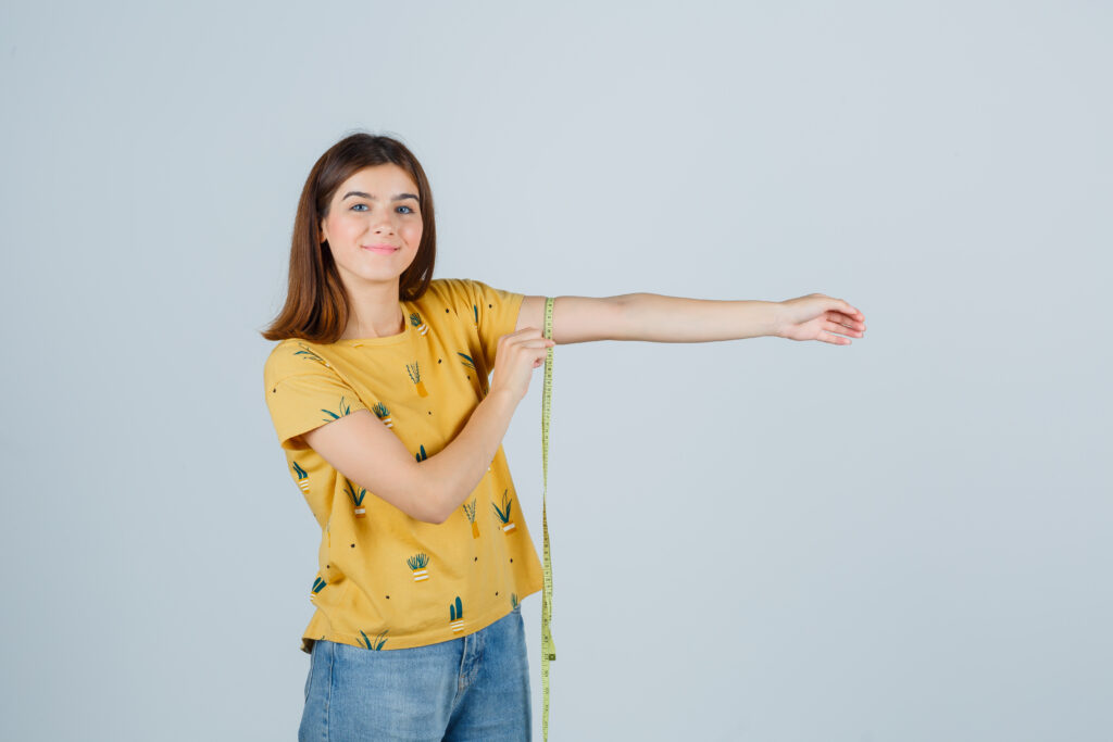 expressive young woman posing studio 1