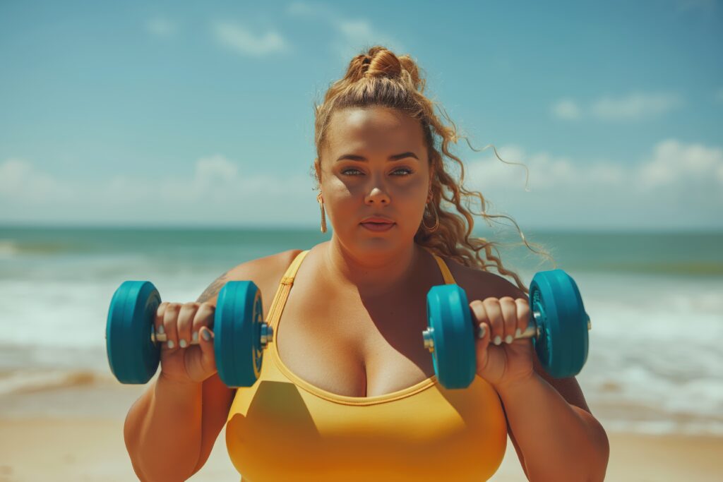 fit individual doing sport