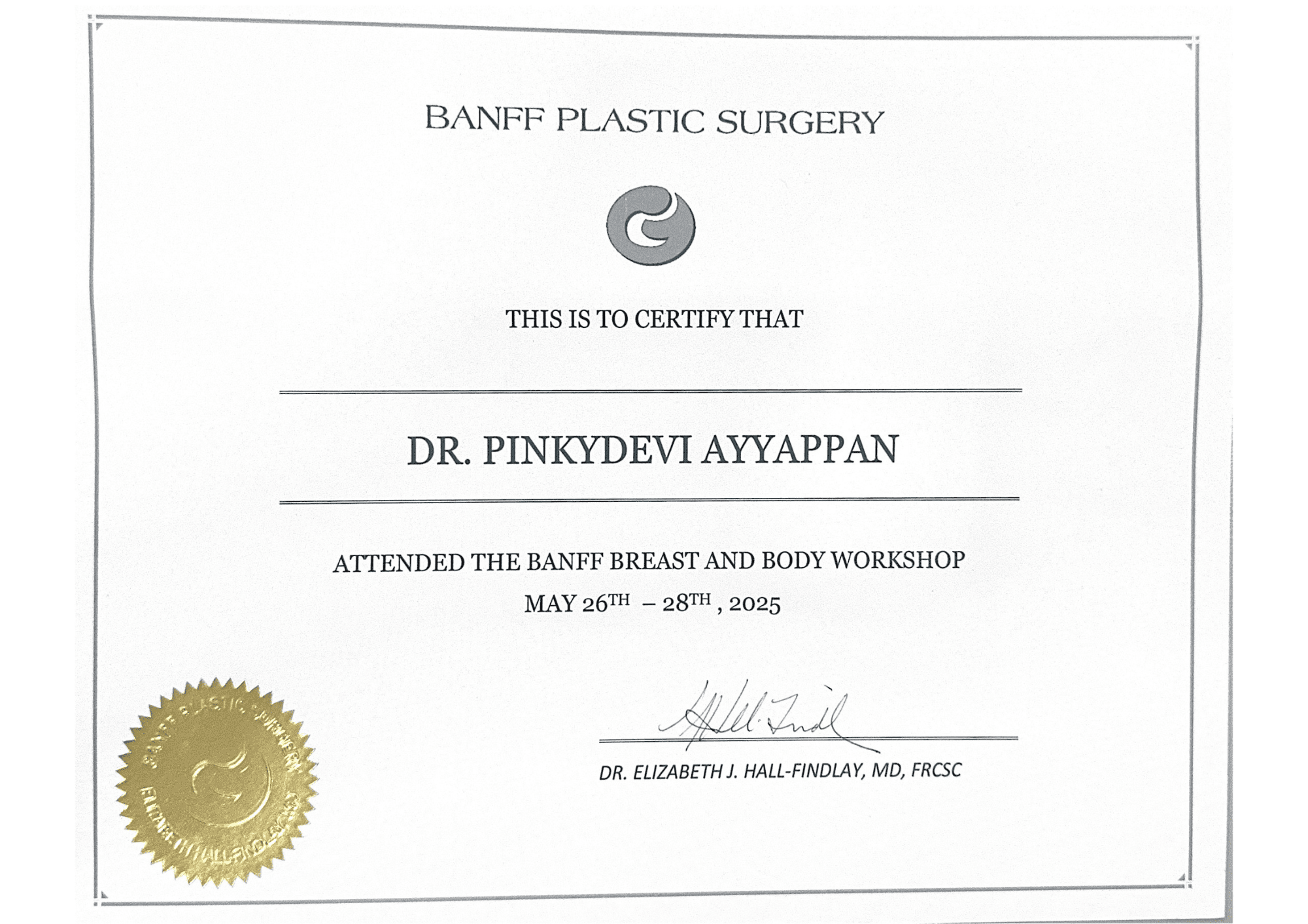 BANFF Breast and Body Workshop