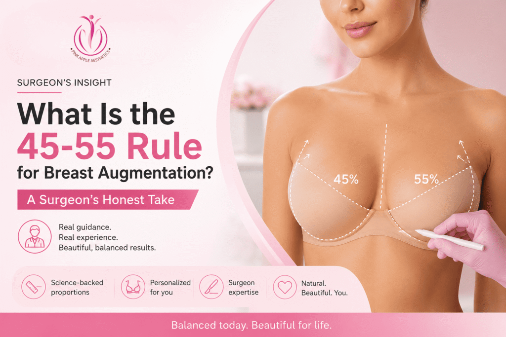 What Is the 45-55 Rule for Breast Augmentation? A Surgeon's Honest Take 1 blog 13 7 26