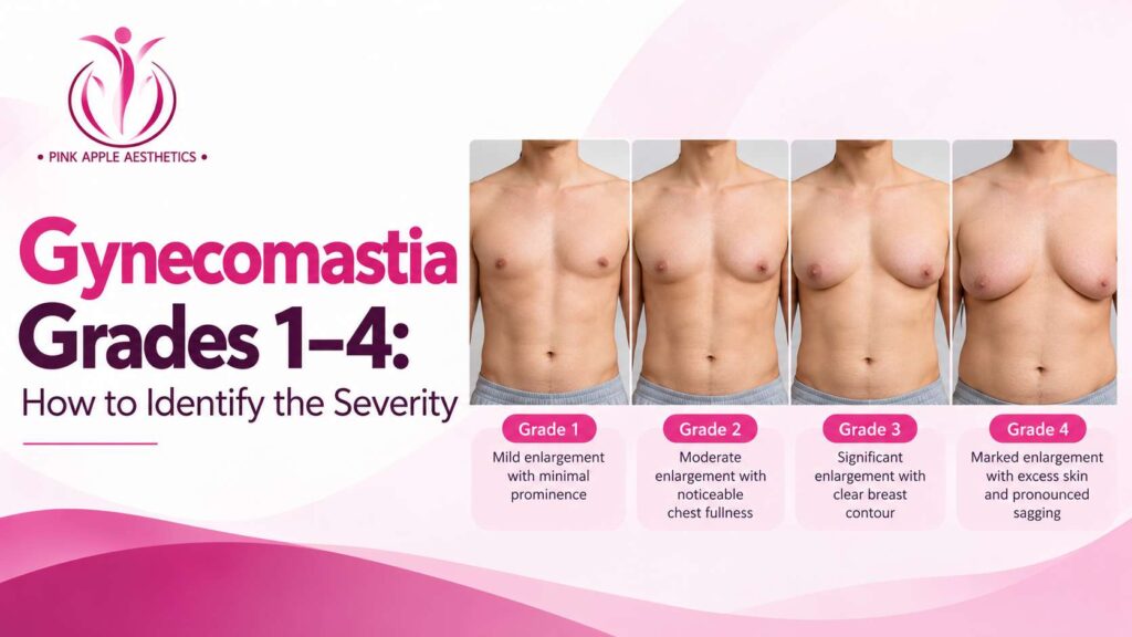 Gynecomastia Grades 1–4: How to Identify the Severity 1 gynecomastia grades blog banner 100kb
